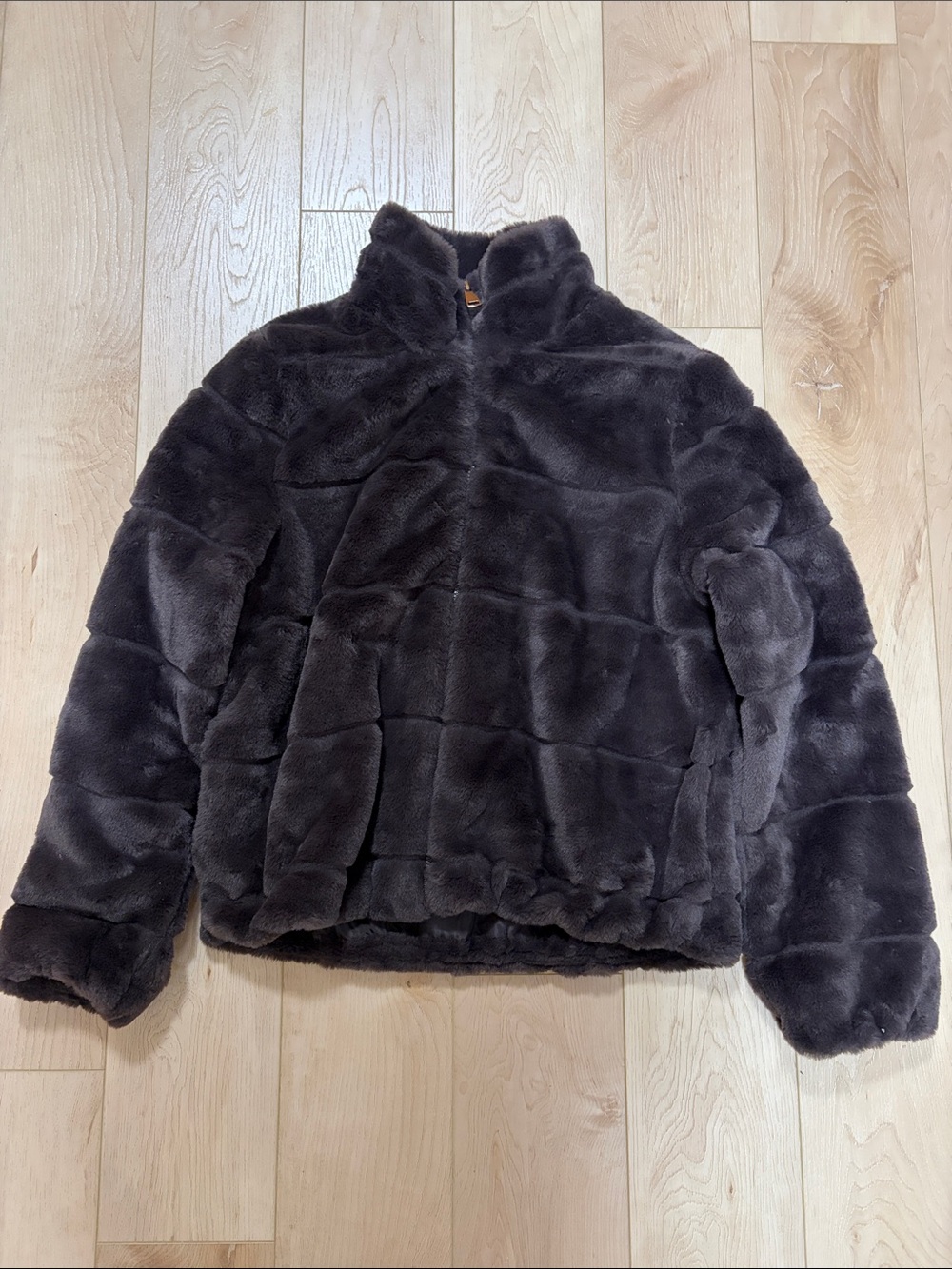 Ci Sono Brown Faux Fur Coat, sz XL